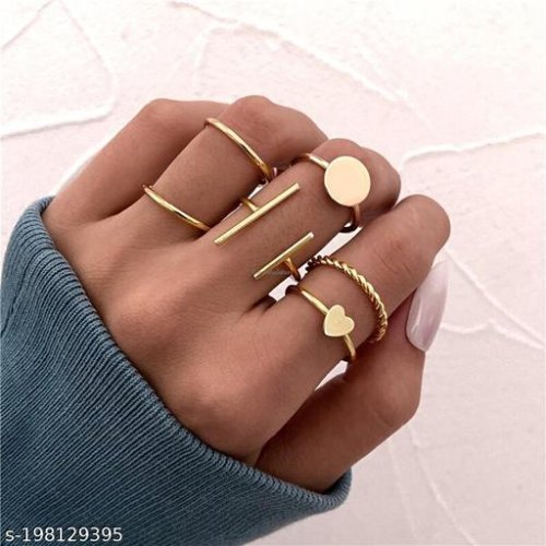 Shimmering Chunky Rings