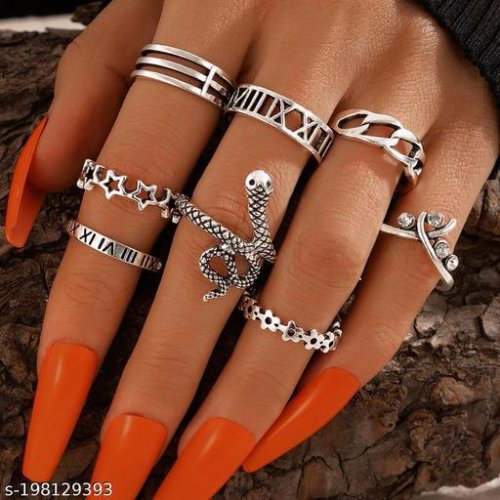 Shimmering Chunky Rings