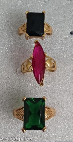 Shimmering Chunky Rings