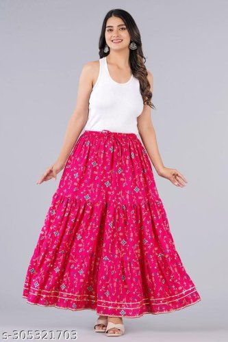 Elegant Feminine Women Western Skirts