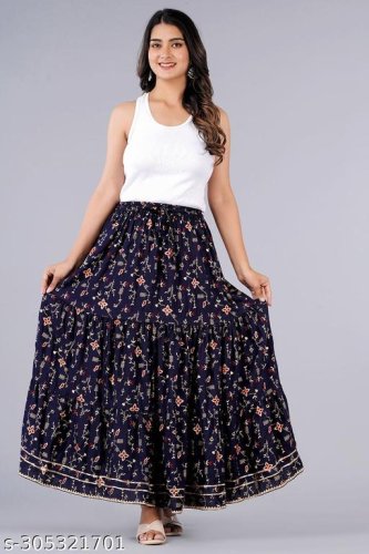 Elegant Feminine Women Western Skirts