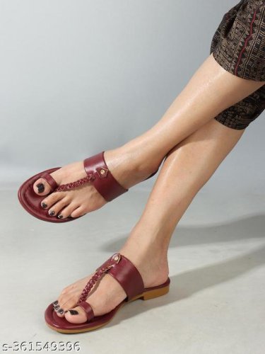  Synthetic Flat Sandals