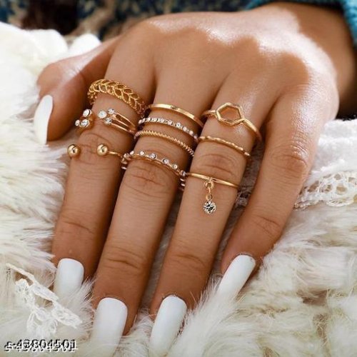 Shimmering Chunky Rings