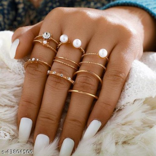 Shimmering Chunky Rings