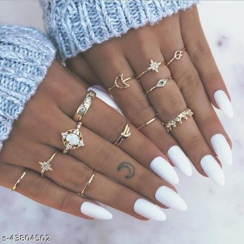 Shimmering Chunky Rings