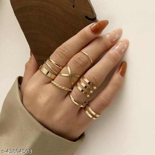 Shimmering Chunky Rings