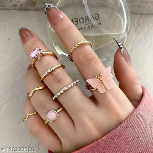 Shimmering Chunky Rings