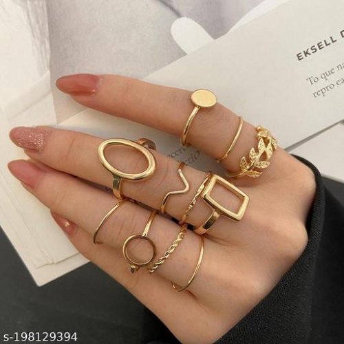 Shimmering Chunky Rings