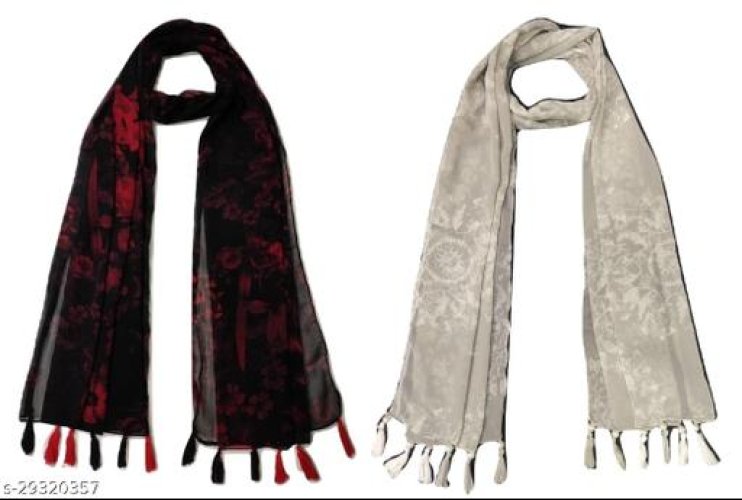 Versatile Fancy Women Scarves Stoles & Gloves